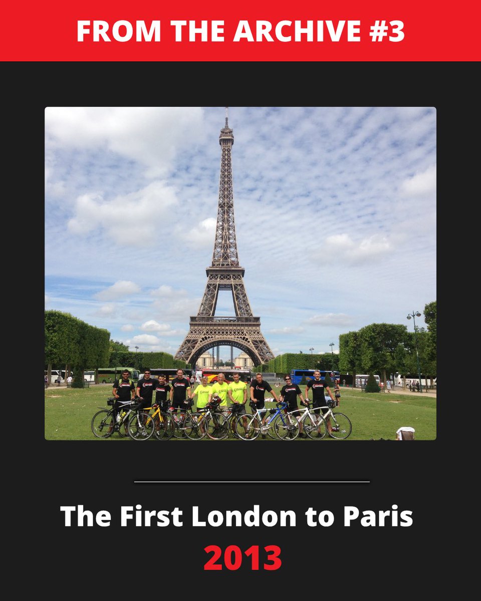 ChallengeC's tweet photo. From the archive.

Our first ever London to Paris ride. 2013.

Started as a recce.
Became something much bigger.

190 miles.
A small group.

Now thousands of cyclists, tens of thousands raised for charity, and challenges across the UK &amp; Europe.

This is where it all began. https://t.co/GRgiMzM5aJ