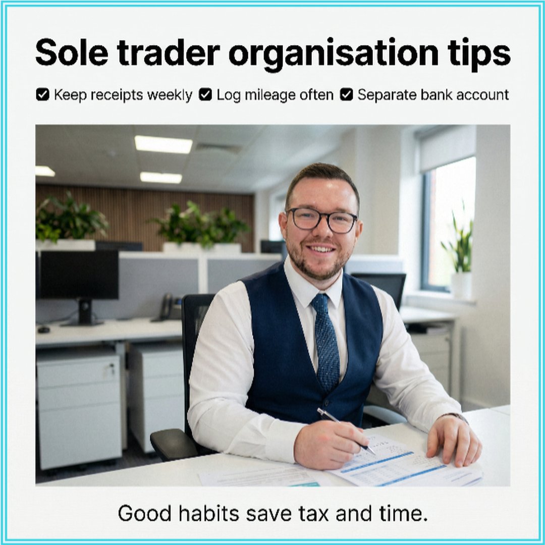 berneandco's tweet image. Sole trader organisation tips

✔ Keep receipts weekly
✔ Log mileage often
✔ Separate bank account

Good habits save tax and time.

#SoleTraderNI #BusinessTipsUK #TaxReady #BerneAndCoAccountancyServices