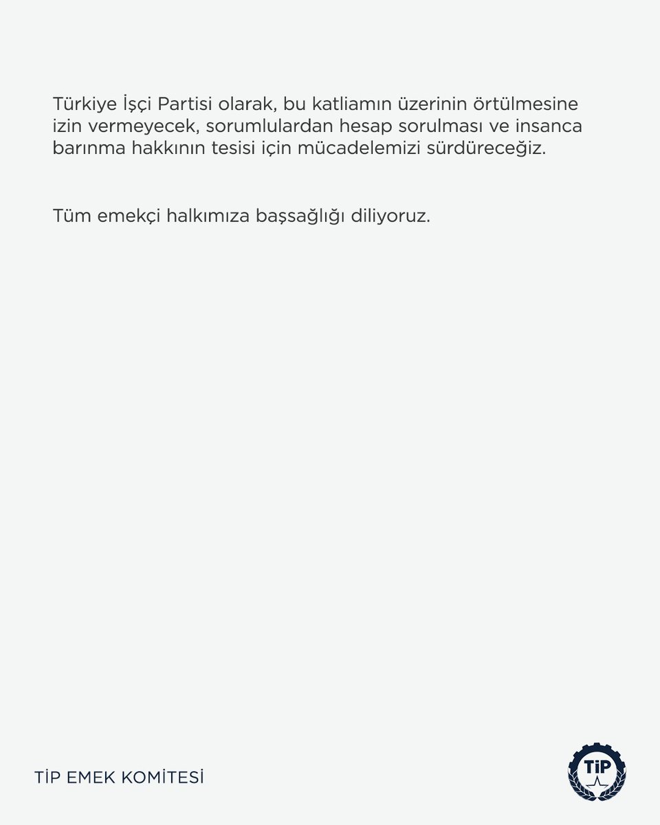 TİP Emek tweet media