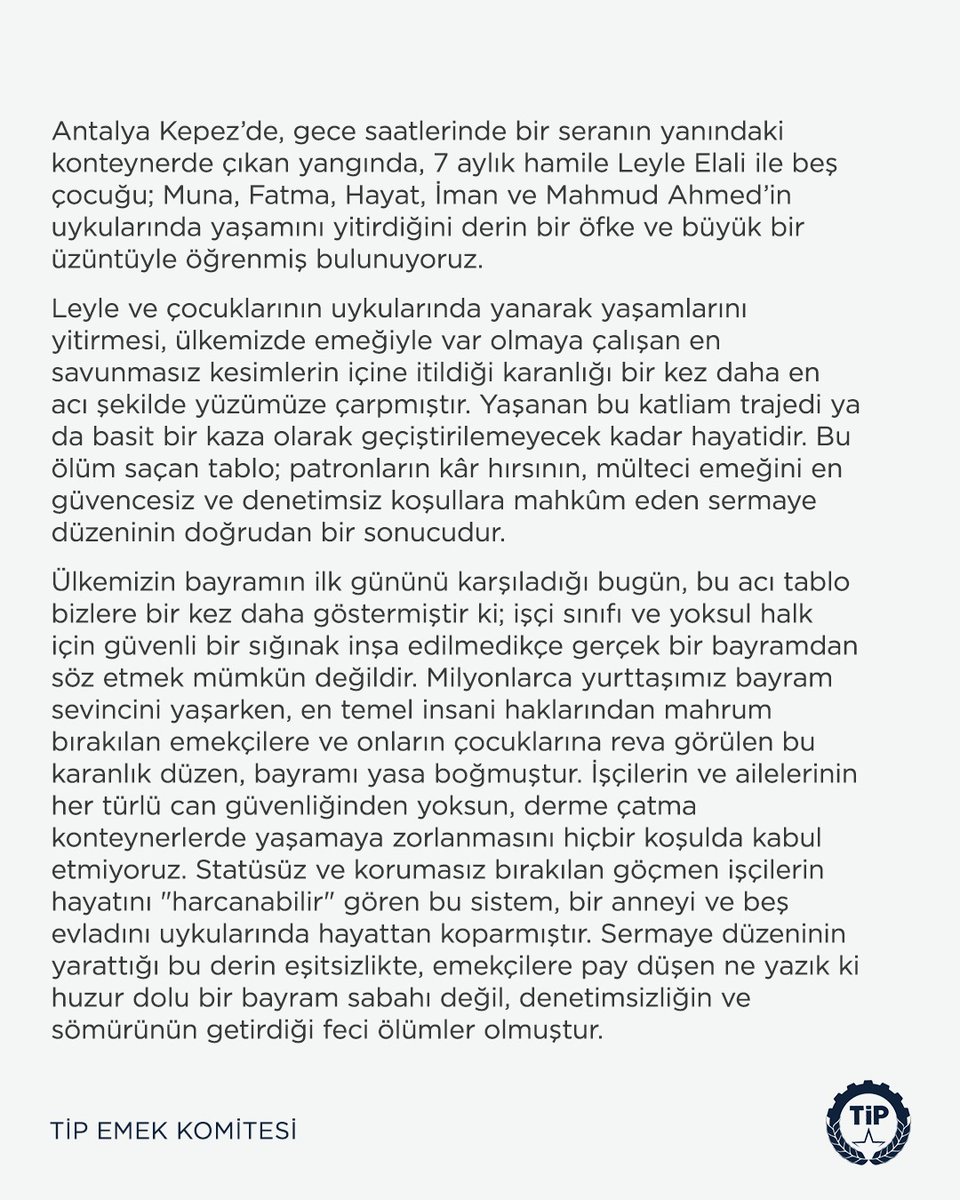 TİP Emek tweet media