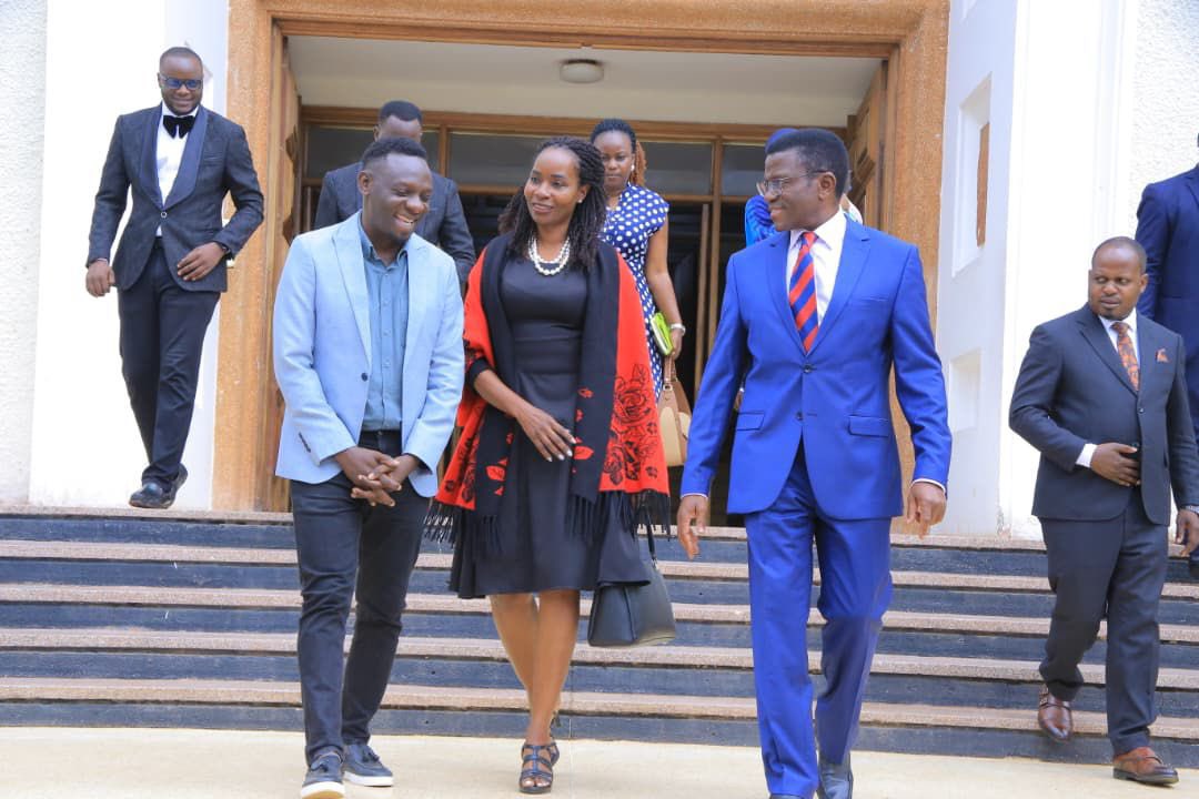 WilsonBugembe's tweet photo. Had a great meeting with the Katikiro of Buganda, Owekitiibwa Charles Peter Mayega with Dr Rita Nsibirwa. He accepted our invitation to the Ettendo concert on 27th March at Africana - a charity event for kids who've had heart surgery . Eid Mubarak 2all Muslims🙏Day 7 refuel https://t.co/bYNsEoZguR