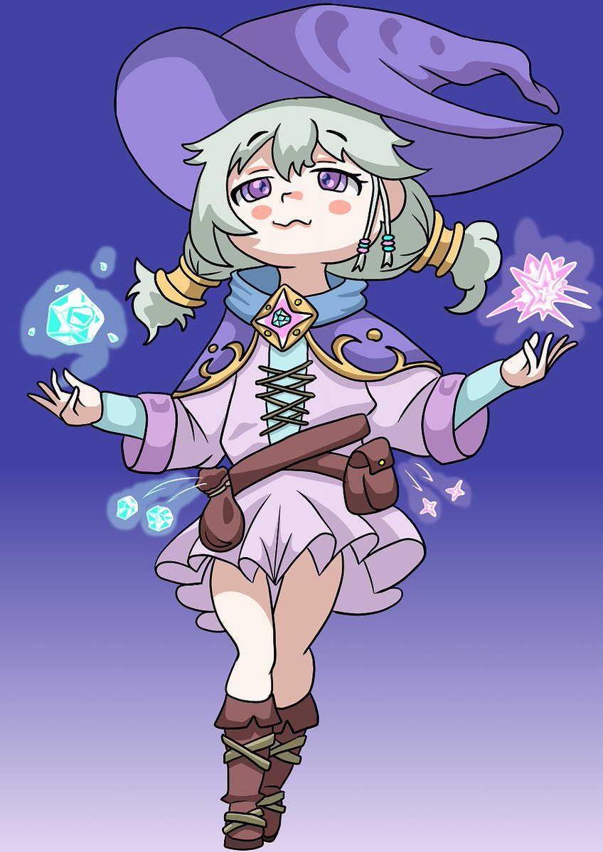 snowmole2419's tweet image. 星の魔術師

＃魔女　#魔法　
#イラスト　＃絵描きさんと繋がりたい
＃SKIMA　＃skeb