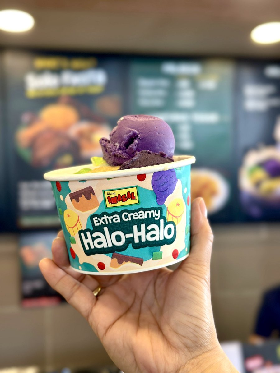 LAJust21's tweet photo. Ready to upgrade your cravings?
Mang Inasal’s Extra Creamy Halo-Halo brings festive cheer with its milk-dusted layers, lingering richness in every spoonful – talagang #NapapasarapPagKaingMangInasal hanggang huling lasap, perfect for sharing with loved ones. 
@MangInasalPH https://t.co/INDQeYV78F