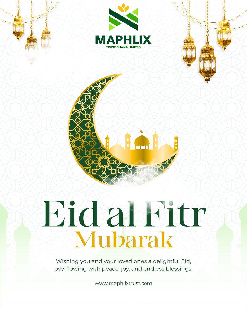 maphlixtrust's tweet photo. Eid Mubarak 🌙✨
Wishing you peace, prosperity, and abundance today and always. 🌱
#EidMubarak #EidAlFitr #MaphlixTrust #GhanaAgriculture https://t.co/YSNWuc4jK1