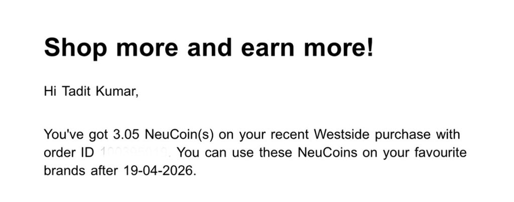 taditdash's tweet image. Not able to understand what’s going on with this app… 🤔

₹3198 spend → 3.05 NeuCoins

@tata_neu can you explain this math?

#ccgeeks #ccgeek #tataneu