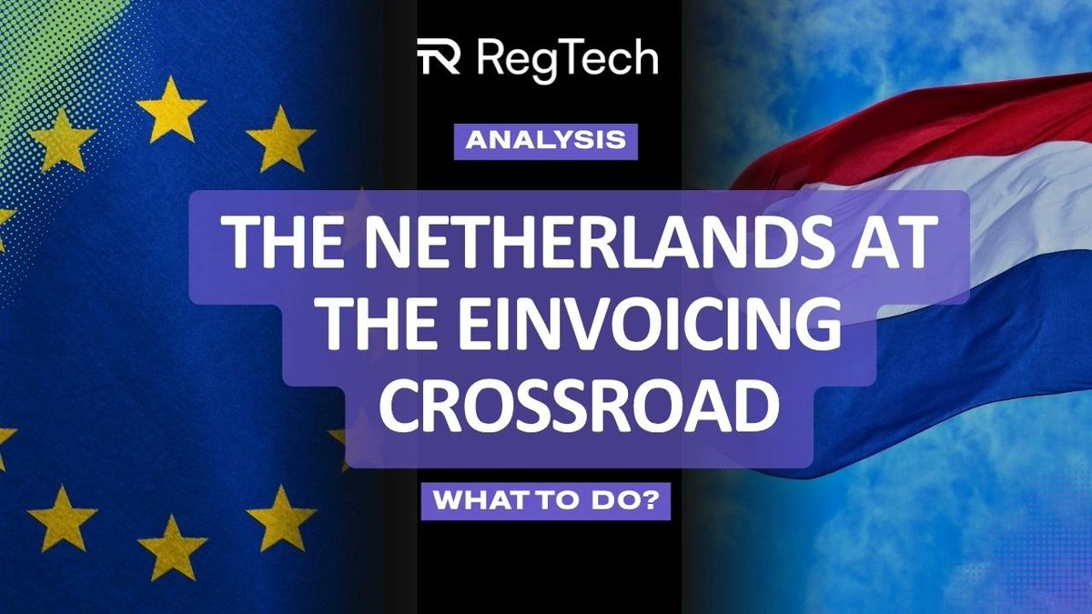 Regtech_'s tweet photo. 🚨 Netherlands #eInvoicing: a #RegTech moment, not a 2030 problem. March 10, EY report warns half-measures = dual systems, errors &amp; VAT fraud.
The RegTech eyes #Peppol + full digital reporting as a fast &amp; future-proof solution. #VAT #Tax #EU
Read here: https://t.co/4nLVXK65nN https://t.co/WMW0QrE1Rj