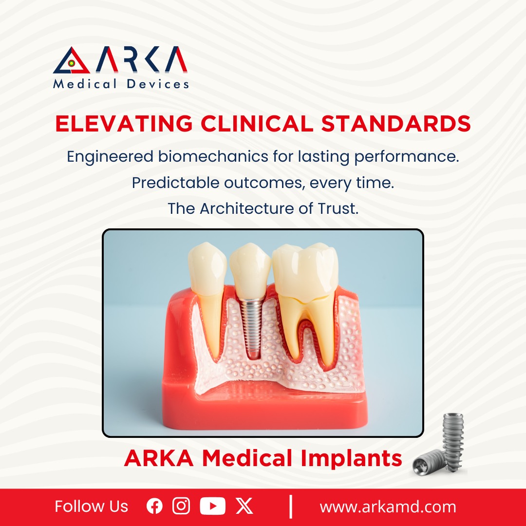 arkamedicals's tweet photo. ELEVATING CLINICAL STANDARDS

Engineered biomechanics for lasting performance.
Predictable outcomes, every time.
The Architecture of Trust.
ARKA Medical Implants
#arka #arkamd #arkamedicals #arkamedicaldevices #dentalmanufacturerscompany #arkaimplantsmanufactures #dentali̇mplants https://t.co/9JYemHJU9q