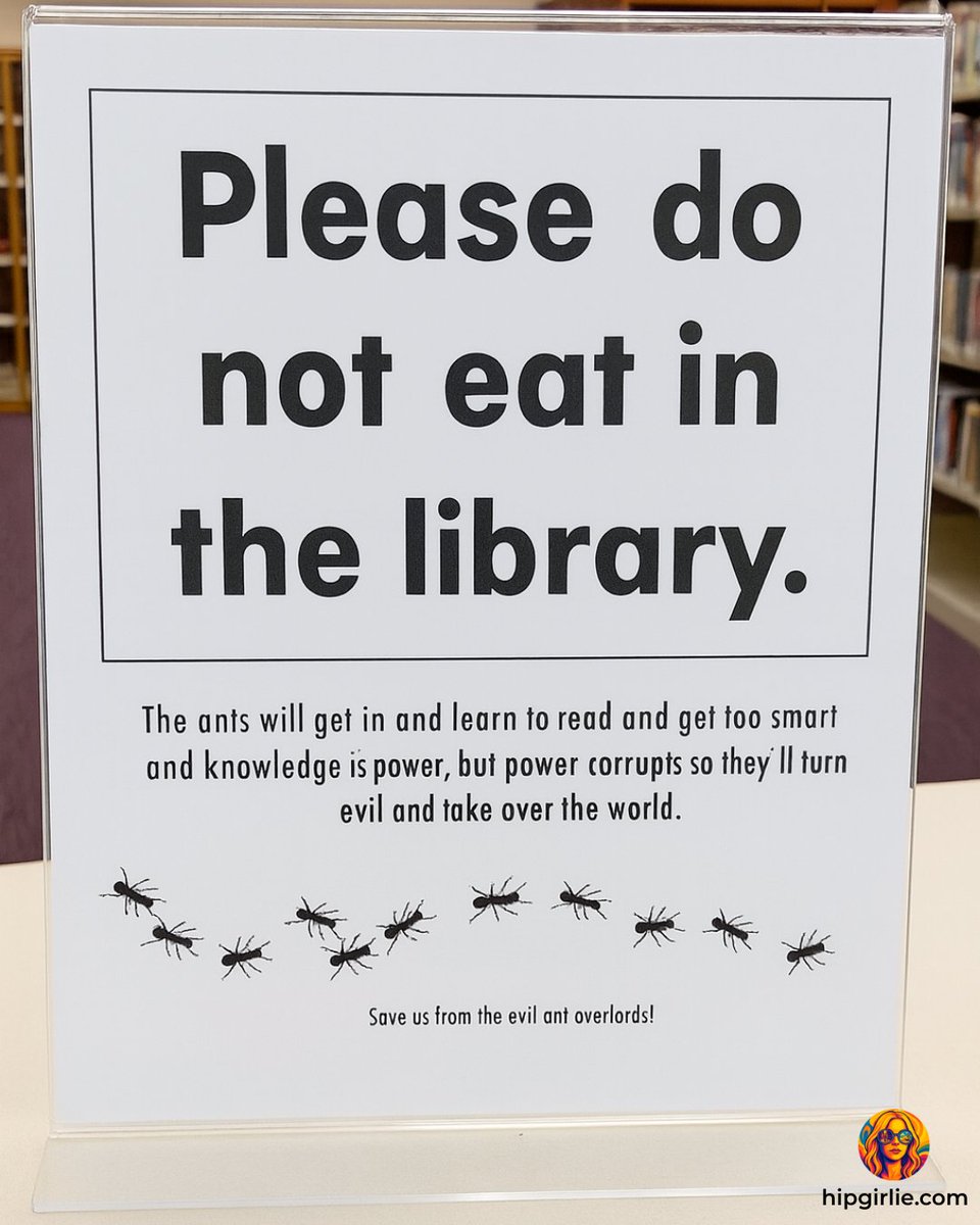 itsmrpopculture's tweet image. This could lead to world disaster!!!
#library #ants #antoverlords