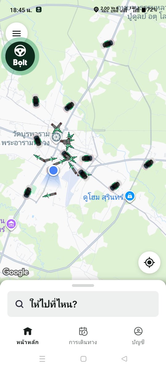 Black_Devil004's tweet photo. มีแต่คนขับ ไม่มีลูกค้าเลย #bolt #สุรินทร์ https://t.co/86MwxPRwOJ