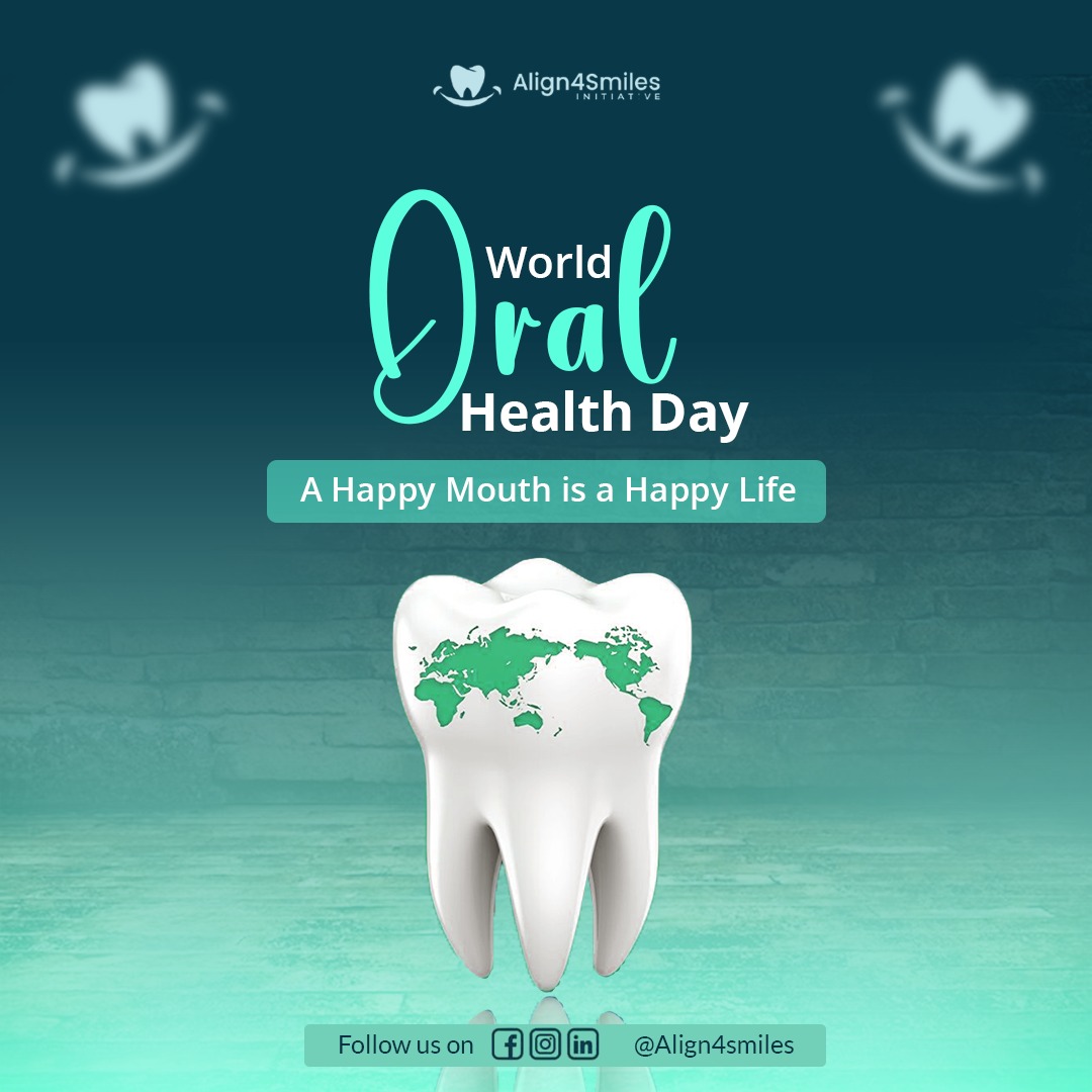 Align4Smiles's tweet photo. Happy World Oral Health Day from Align4Smiles Initiative! 🌍😁
A healthy smile isn’t just about clean teeth — it’s confidence, well-being, and showing up as your best self every day.
Brush twice daily, floss, and don’t skip your dental visits.
Let’s keep every smile confident. https://t.co/9fKwsAiecf