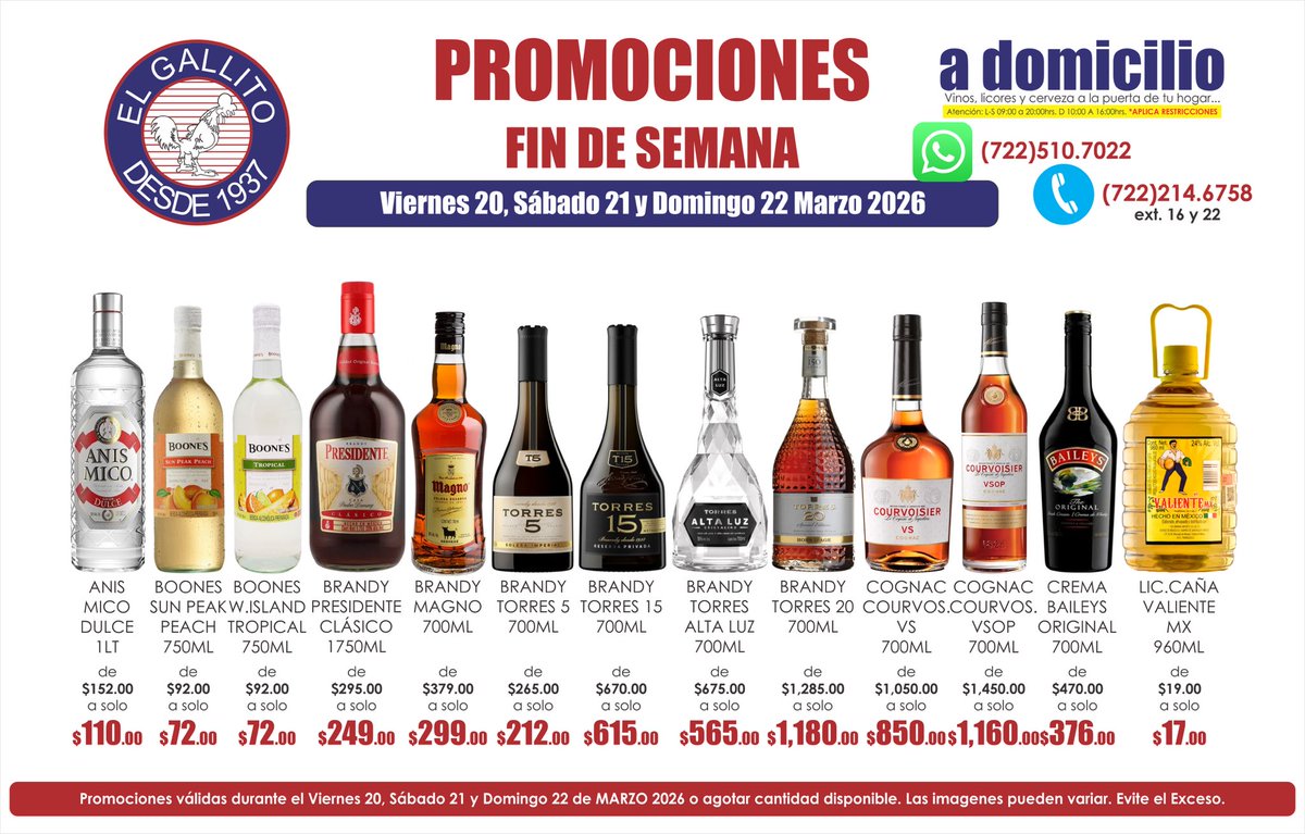 vinoselgallito's tweet photo. Finde! 🥳
 
#boones #magno #torres5 #courvoisier #baileys #bombaysapphire #tanqueray #havanaclub #bacardi #zacapa23 #granmalo #donramon #corralejo #hornitos #herradura #riunite #zaverich #absolut #stolichnaya #ballantines #jimbeam #oldparr #buchanans #johnniewalker #amigallitos https://t.co/gNLQ7BckJe