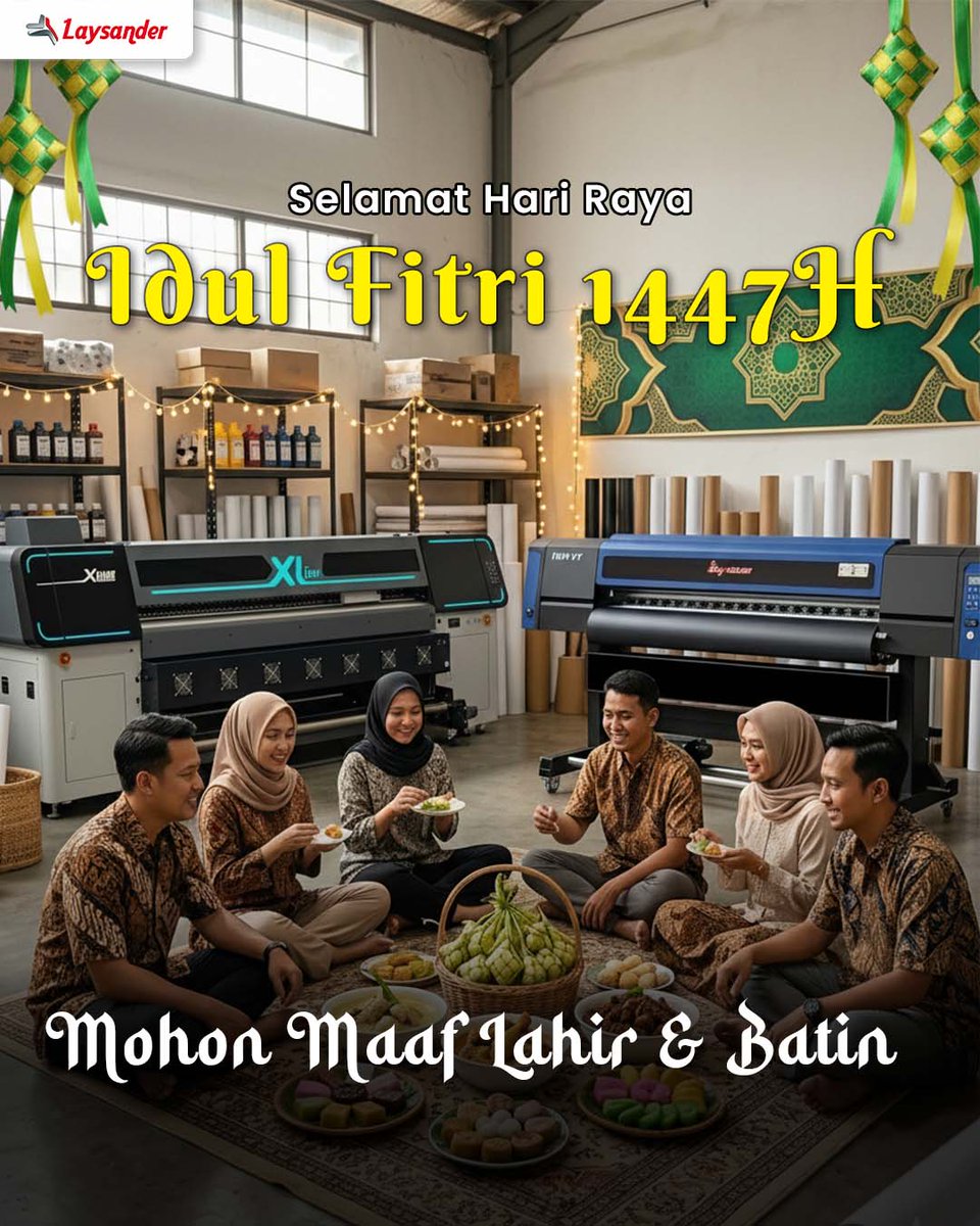 laysander's tweet image. Selamat Lebaran 2026 🙏

Segenap tim Laysander mengucapkan mohon maaf lahir dan batin,

Untuk semua customer terbaik kami dimanapun berada.

Semoga kita kembali suci di hari Nan Fitri.

#LAYSANDER #HariLebaran #Ketupad #HariRaya #MinalAidzinWalFaidzin