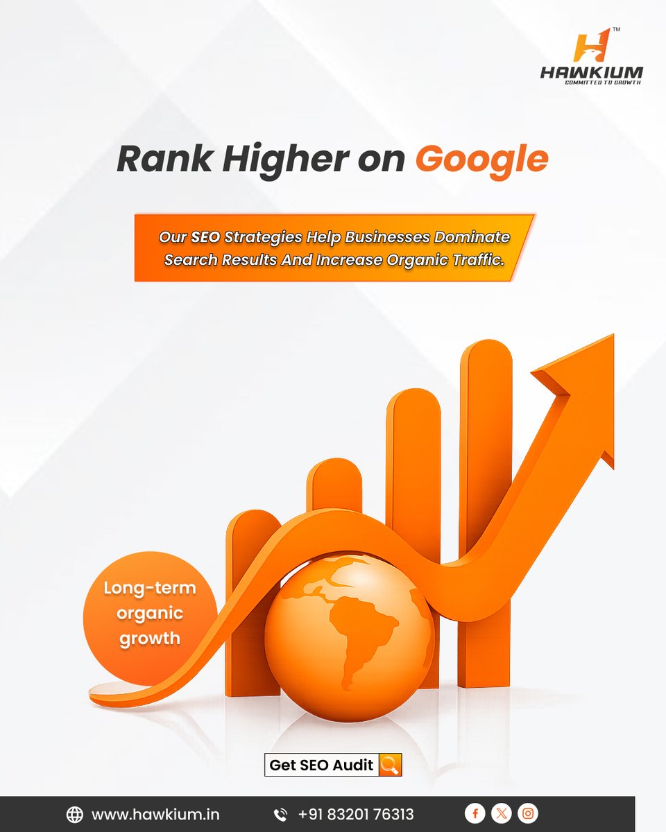 Hawkiumdm's tweet photo. Rank higher on Google with SEO strategies built for long-term organic growth.

Get your SEO audit with Hawkium.
🌐https://t.co/2n84rHzgyN
📞 +91 83201 76313

#Hawkium #SEO #GoogleRanking #OrganicTraffic #SEOStrategy https://t.co/MJq5zYoPrm