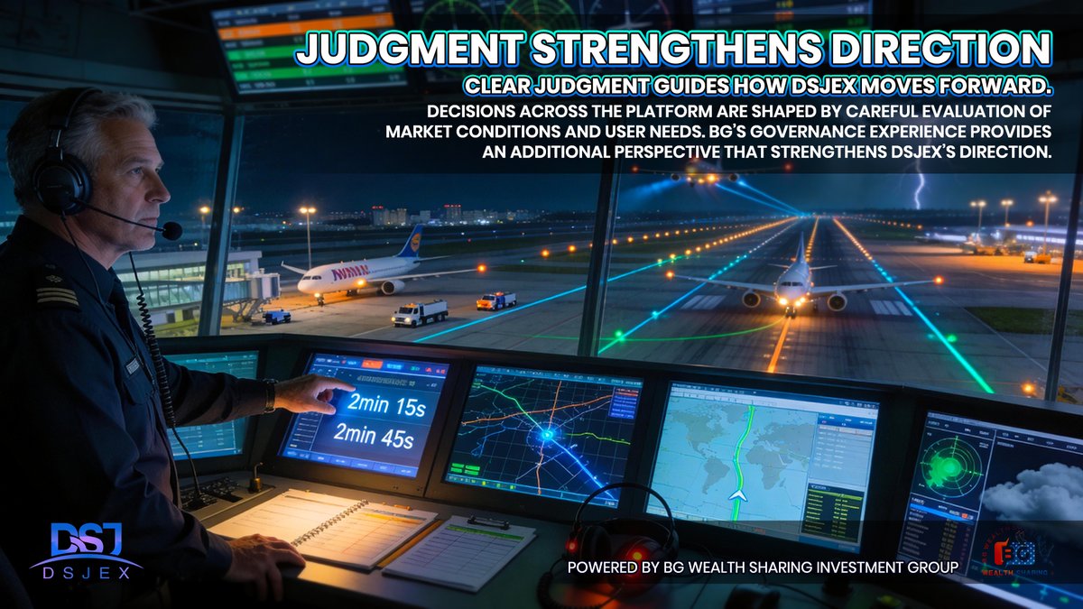 DSJExchange_'s tweet photo. ๐ฑ Direction is shaped by judgment, not impulse.
๐ At DSJEX, development follows careful evaluation and real priorities.
๐ With BG reinforcing governance, decisions remain disciplined and clear.
#DSJEX #BG #StrategicDirection #PlatformGovernance https://t.co/aNsOWWVpCs