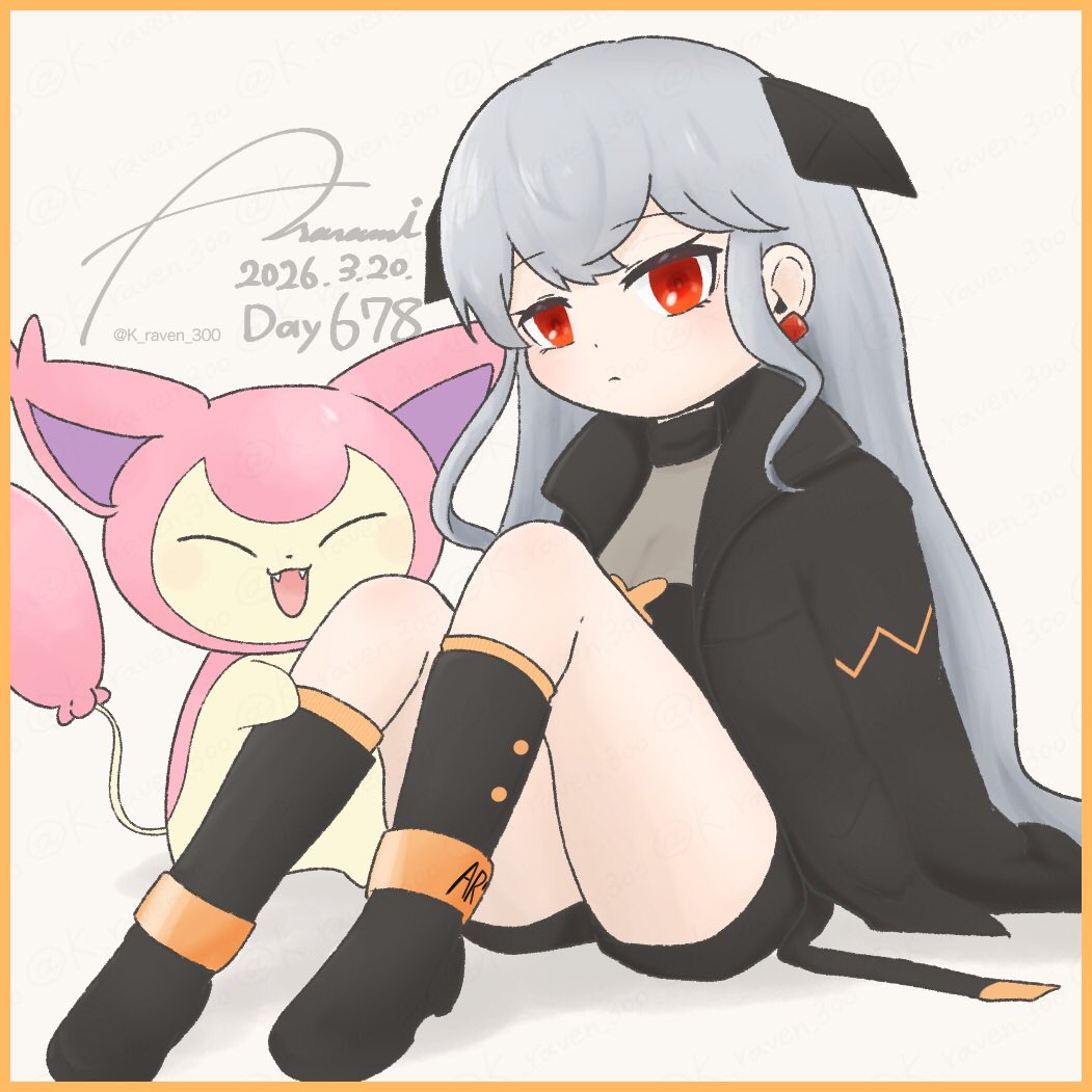 Day 678🔶ツーショット📸
1日1エネコ #Skitty  #ポケモンイラスト