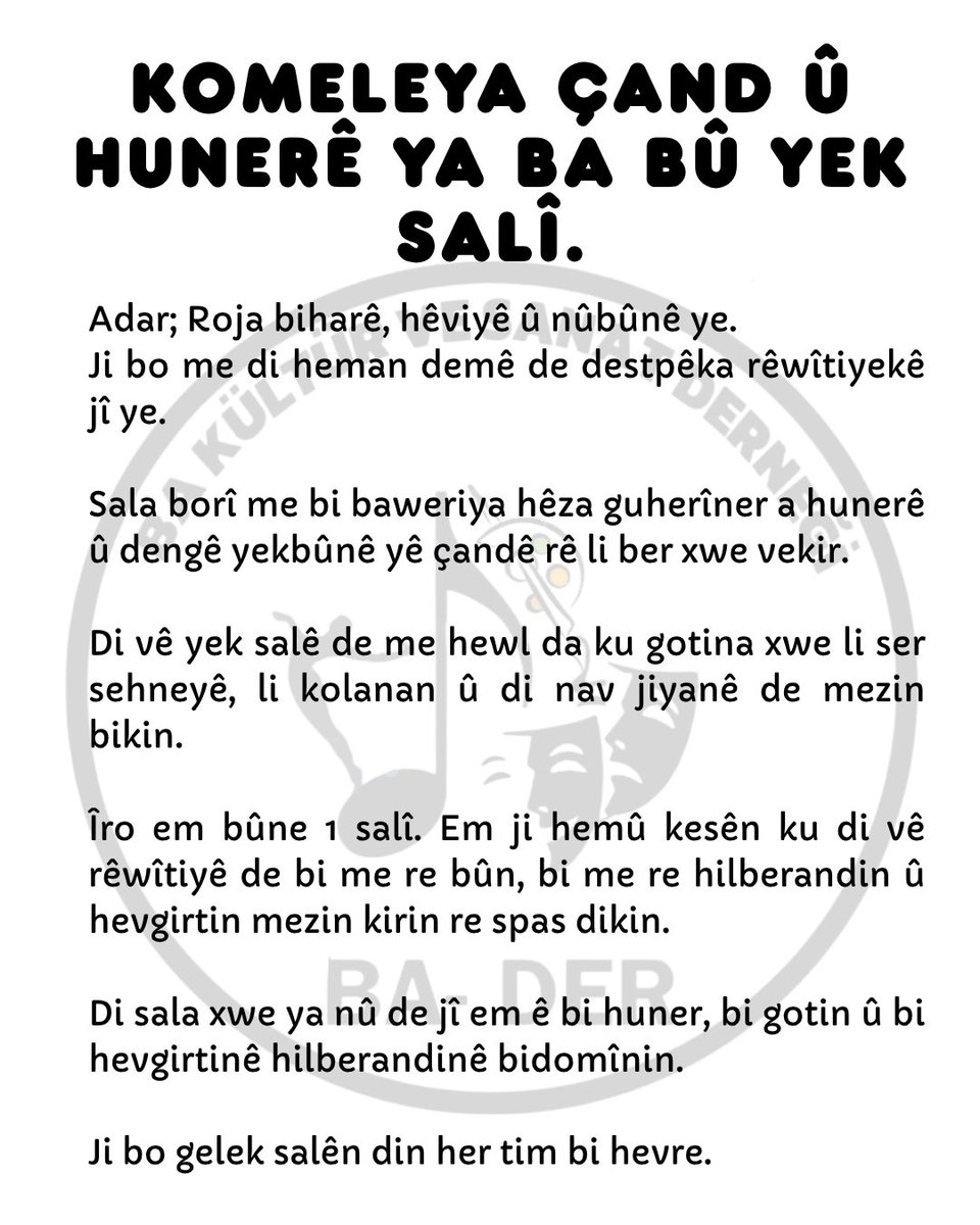BA Kültür ve Sanat Derneği tweet media