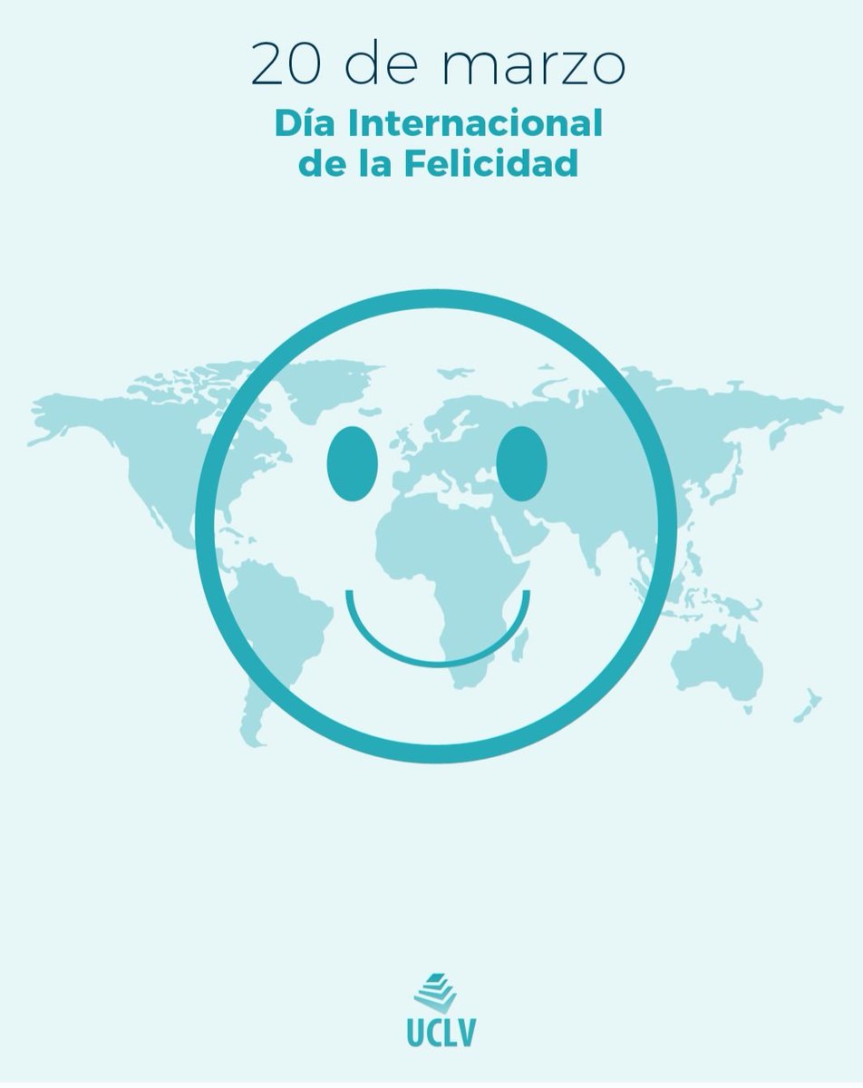 😆 Hoy es el #DíaMundialDeLaFelicidad y en la #UCLVnuestra creemos que la receta es simple:  
menos odios, más abrazos… y paz en el mundo. 🌍✌️  
Porque la verdadera felicidad no se mide en risas sueltas, sino en la tranquilidad de vivir sin guerras.  
#CubaPorlaPaz