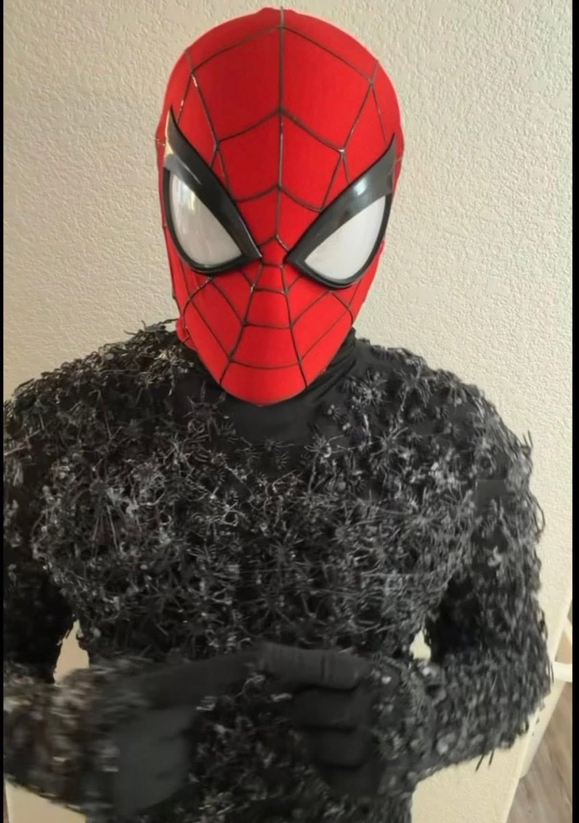 2099Problems's tweet photo. The 'B' in Peter B. Parker stands for 'But would you love me if I were a human shaped cluster of spiders?' https://t.co/FJbaRMiVYa
