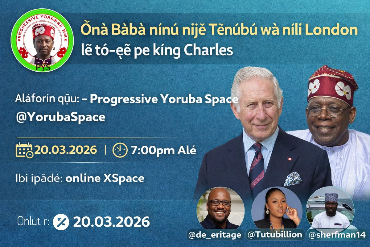 Progressive Yoruba Space tweet media