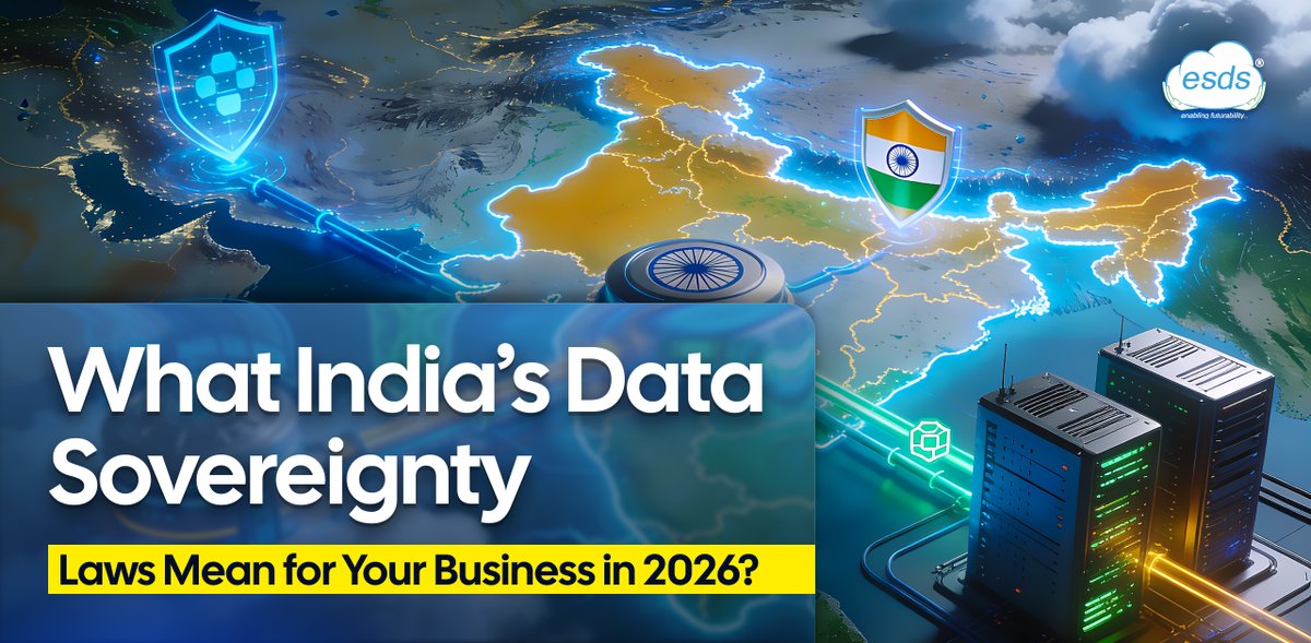 India’s Data Sovereignty Laws Mean for Your Business in 2026?
ESDS offer Sovereign Cloud infrastructure designed to align with Indian jurisdictional requirements.