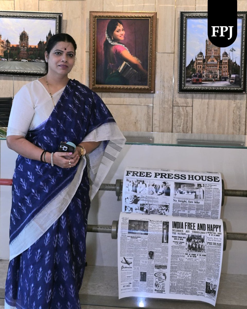 fpjindia's tweet photo. #PHOTOS | Mumbai Mayor @TawdeRitu visited Free Press House today for an insightful interaction with Team FPJ. 

#MumbaiMayor #FPJ #LeadersLounge @ak_karnani @fpjbala @prakashrsawant https://t.co/Ku8dzIzvdH