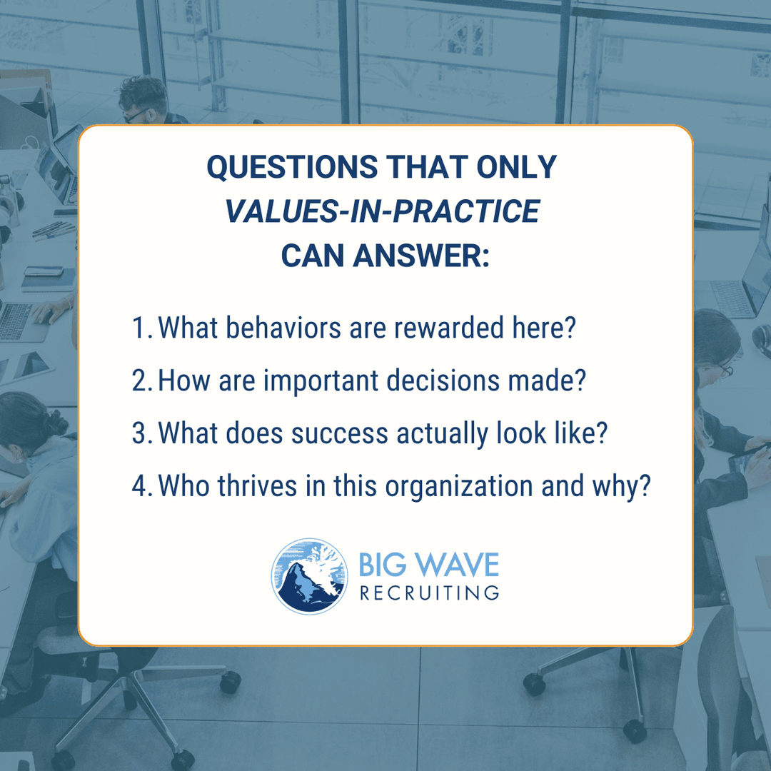 Research consistently shows that candidates prioritize purpose and alignment. To assess whether your #organizationalvalues are clearly reflected in your employee value proposition, schedule a complimentary consultation with Big Wave today bigwave.com/contact/ 
#ValuesAlignment
