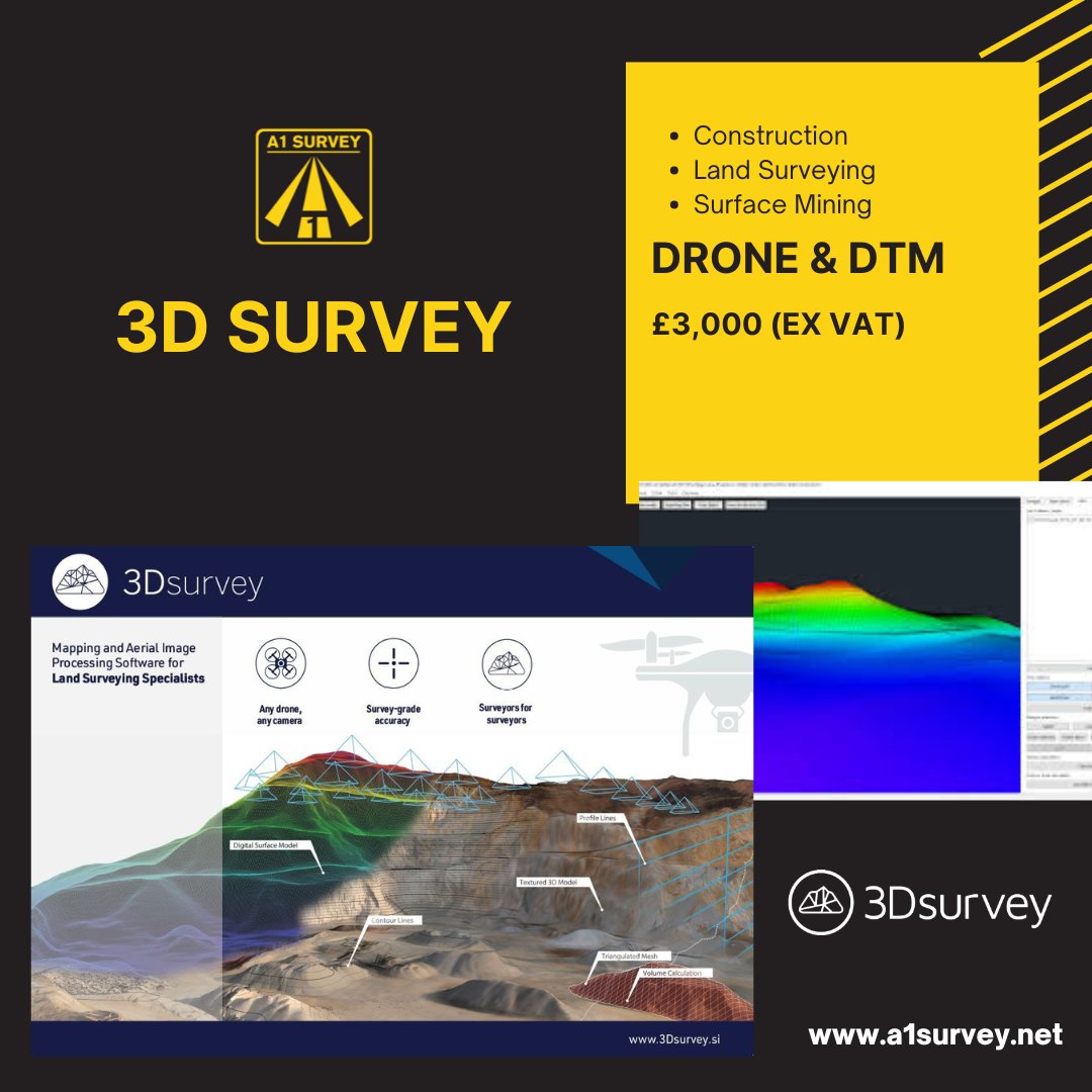 🚀 Unlock the power of 3Dsurvey — photogrammetry software built for surveyors! Fast, accurate, and adaptable for construction, mining, and environmental projects.
📞 Contact A1 Survey | 🌐 a1surveyequipment.net

#3Dsurvey #SurveyTech #Photogrammetry #A1Survey