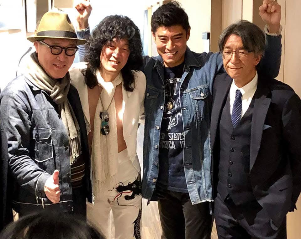 mrjimmyfp's tweet image. 朝ドラ「ばけばけ」で共演している佐野史郎さんとトミー・バストウさんが最初にしたお話がZEPだったと先程NHKで語っていたので…

#FBF to 2018
2018年"Listen To This Eddie"再現公演にて
佐野史郎さん、高嶋政宏さん、倉林敦夫EXシアター六本木支配人と
トミーさんも是非ご来場ください