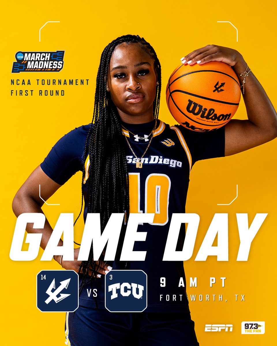 UCSDwbb's tweet photo. Wake up, it's tournament time! 🪩 

📺 https://t.co/720Y1mN1Rp
📻 @973TheFanSD 
📊 https://t.co/gnQipEq59b

#GoTritons https://t.co/w6Q3XkYKmi