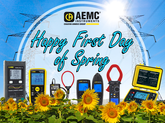 Spring is here! 🌷
It's the perfect time for fresh ideas, renewed energy, and continued growth.

#AEMCInstruments is proud to support contractors and businesses with the electrical testing instruments they need to keep every job running smoothly.
Visit: bit.ly/3PvVw6B