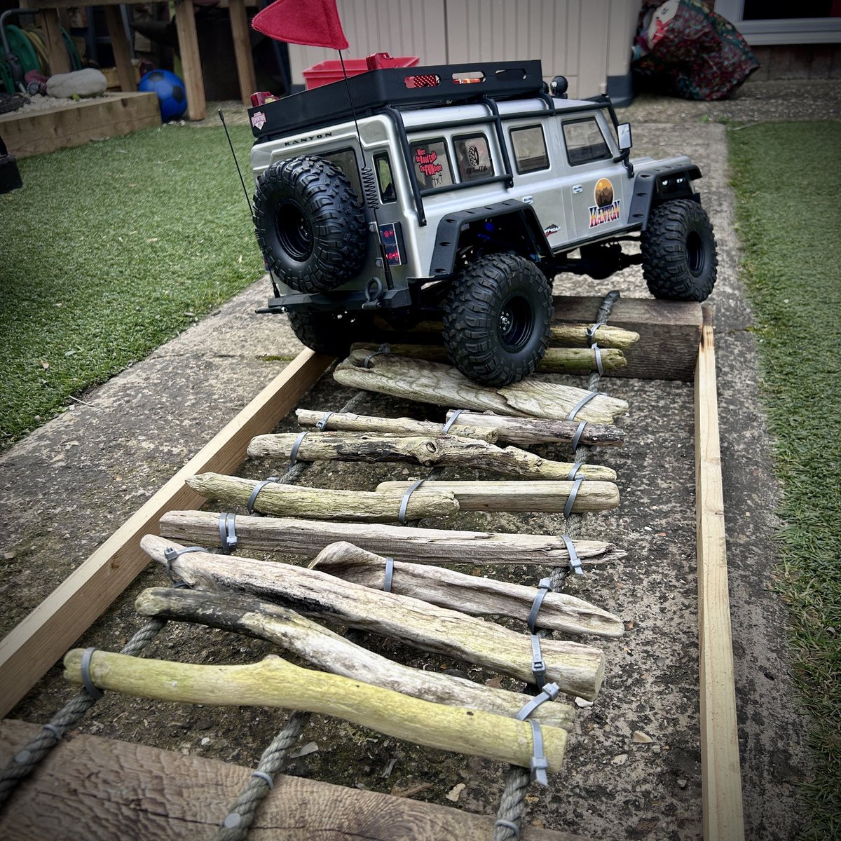 DucksCrawler's tweet photo. Re-made my rope bridge! 

crawler!!

#crawler #crawlerlife #rccrawlers #rccrawling #offroad #rcmodel #ukcrawlers #kanyon #trailvehicle #uk #aylesbury #buckinghamshire #aylesburyvale #FTX #ftxkanyon #ukreels #trailvehicles #trailvehicle #trails #photooftheday #photosoffroad https://t.co/0omab5xuv1