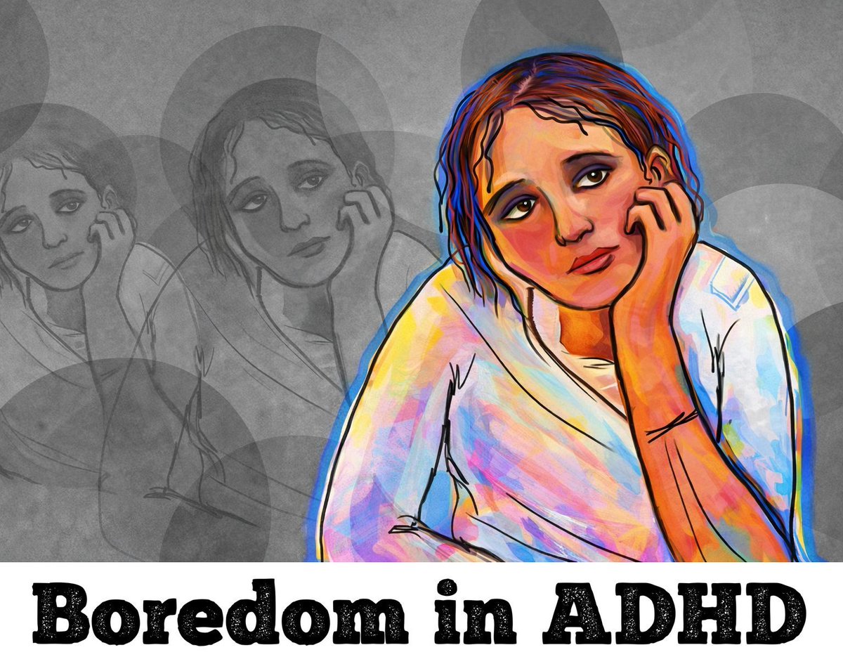 chrisaikenmd's tweet image. Intense Boredom.

New analysis finds it's more than twice as common in ADHD than the general population (70% vs 30%).

But it's also common in #depression, substance use, and borderline personality disorder.

More details and tips for management:
psych-partners.com/boredom-common…