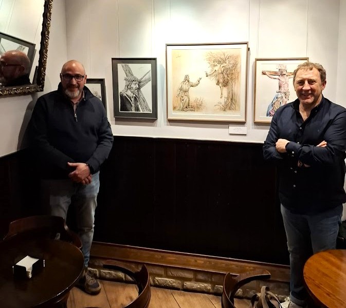 EspacioYvium's tweet photo. Ayer, 19 de marzo, inauguramos una #exposición 𝗲𝗻 𝗘𝘀𝗽𝗮𝗰𝗶𝗼 𝗬𝘃𝗶𝘂𝗺, 𝗱𝗲 𝗹𝗮 𝗺𝗮𝗻𝗼 𝗱𝗲𝗹 𝗮𝗿𝘁𝗶𝘀𝘁𝗮 𝗹𝗲𝗼𝗻𝗲́𝘀 𝗟𝘂𝗶𝘀 𝗠𝗶𝗴𝘂𝗲𝗹 𝗥𝗼𝗯𝗹𝗲𝘀 𝗚𝗮𝗿𝗰𝗶́𝗮.

Os invitamos a venir y descubrirla en Espacio Yvium. 

#LeonEsp #SemanaSantaLeon #Arte https://t.co/fG1SrfMOSh