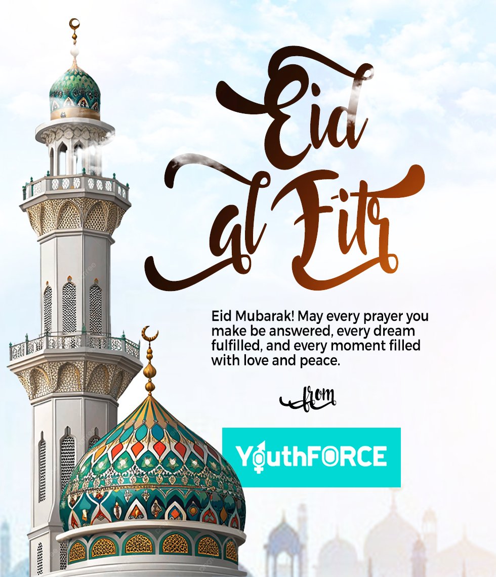 YouthForce9's tweet photo. Eid Mubarak!🥳
May every prayer you make be answered, every dream fulfilled, and every moment filled with love and peace.
#eidalfitr #cameroon #douala https://t.co/SSDO8sDt8Z
