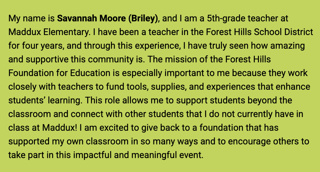 Forest Hills Foundation for Education tweet media