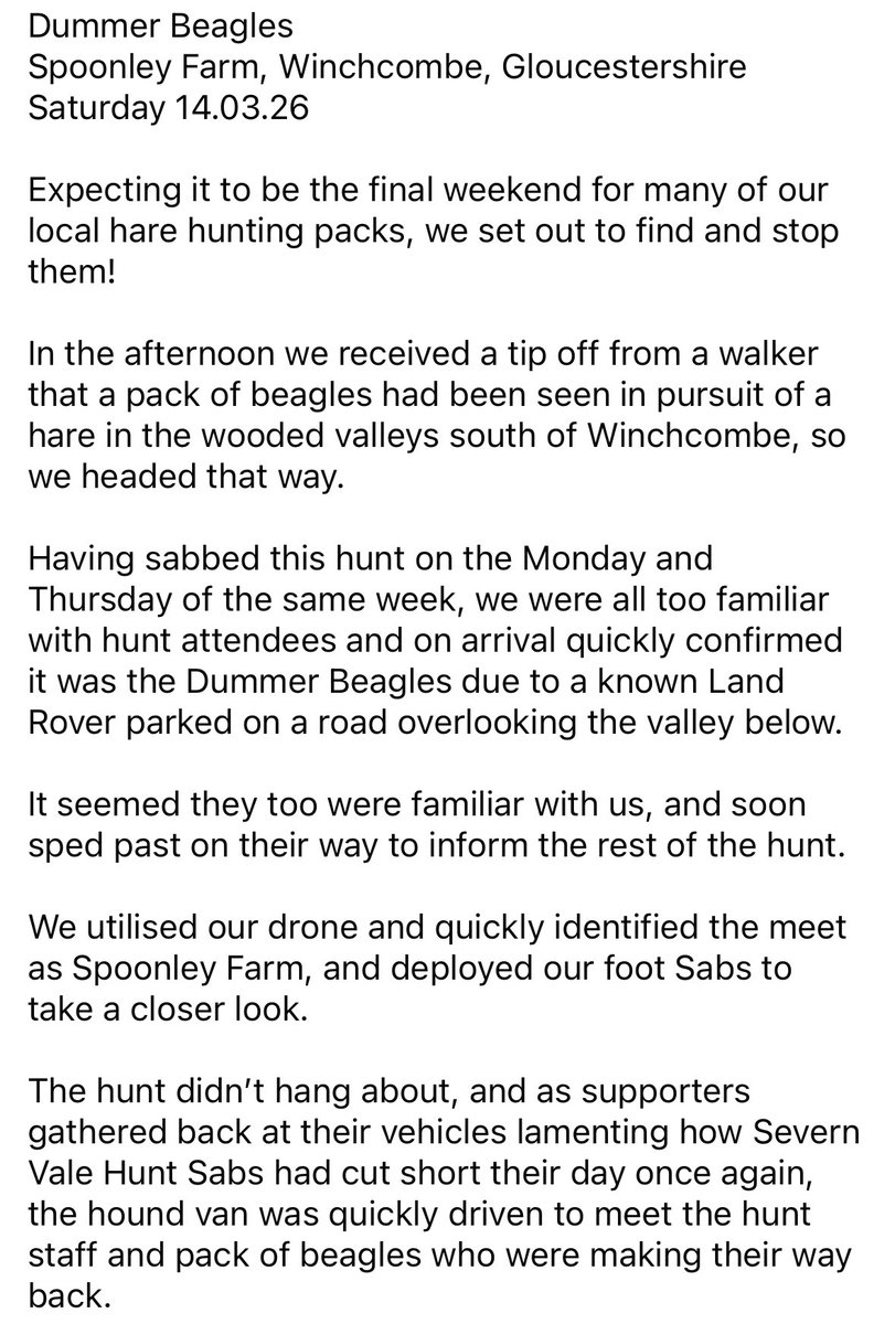 Severn Vale Hunt Sabs tweet media