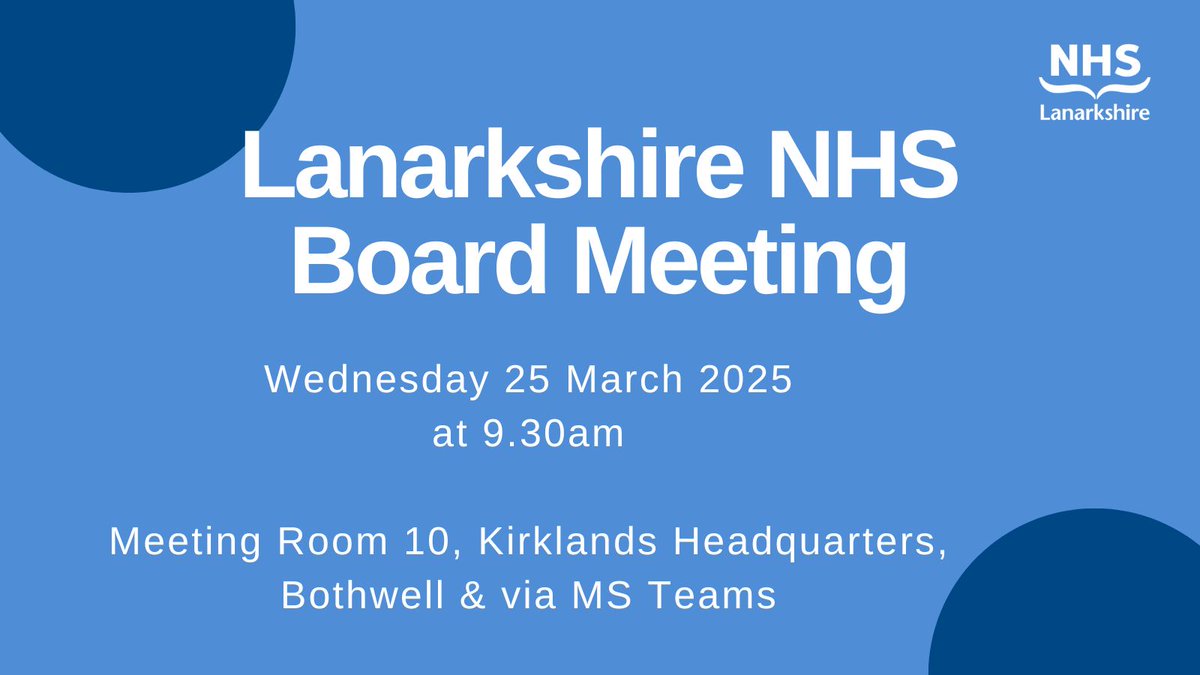 NHS Lanarkshire tweet media