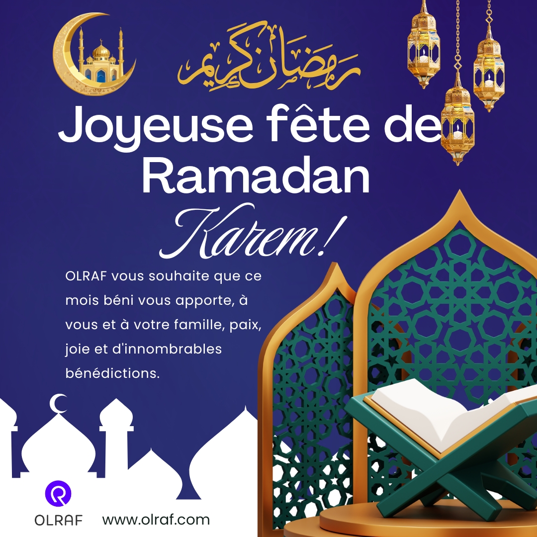 Olraf_tech's tweet photo. 🌙 Ramadan Mubarak ✨

En ce mois sacré de Ramadan, OLRAF vous adresse ses vœux les plus sincères de paix, de bénédictions et de prospérité.

Qu’Allah vous accorde santé, réussite et sérénité tout au long de ce mois béni. 🤲

🌟 رمضان كريم – Ramadan Kareem https://t.co/URFp73MoTi