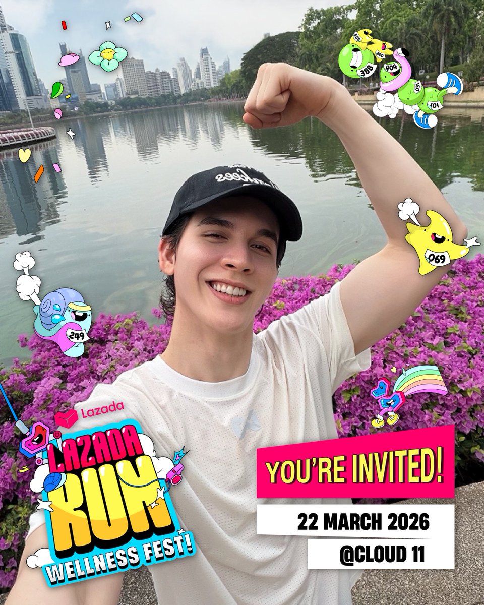 รวมลิสต์พี่ศิลปินตัวท็อปสุดเริ่ดที่จะไปงาน ‘Lazada Run Wellness Fest’ มาให้แล้ว 🎊

ใครที่ได้สิทธิ์เข้าร่วมงาน เตรียมตัวให้พร้อม ห้ามสาย! 
⏱️ ลงทะเบียนหน้างาน เวลา 05:00 น. - 06:30 น. เท่านั้น!
📍 สถานที่: Cloud 11
📆 วันที่: 𝟐𝟐 มี.ค. 𝟐𝟎𝟐𝟔
🎥 รับชมไลฟ์ผ่านทาง: Youtube