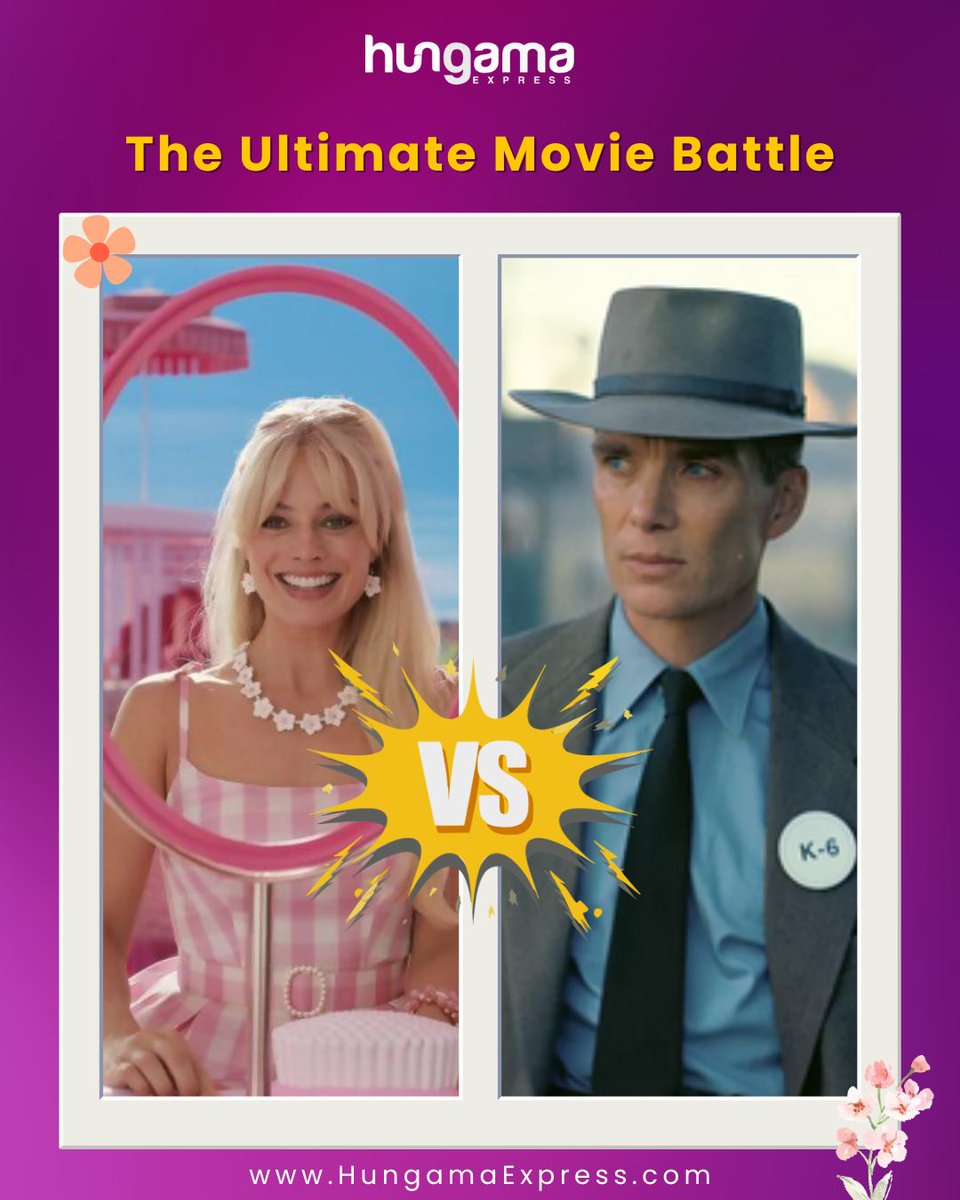 HungamaExpress's tweet image. Two worlds. One choice!
Barbie 💖 or Oppenheimer 💣

Pick your side👇

#UltimateMovieBattle #BarbieVsOppenheimer #PickYourSide #TeamBarbie #TeamOppenheimer #MovieLovers #Trendingnow #FYP #HungamaEpress