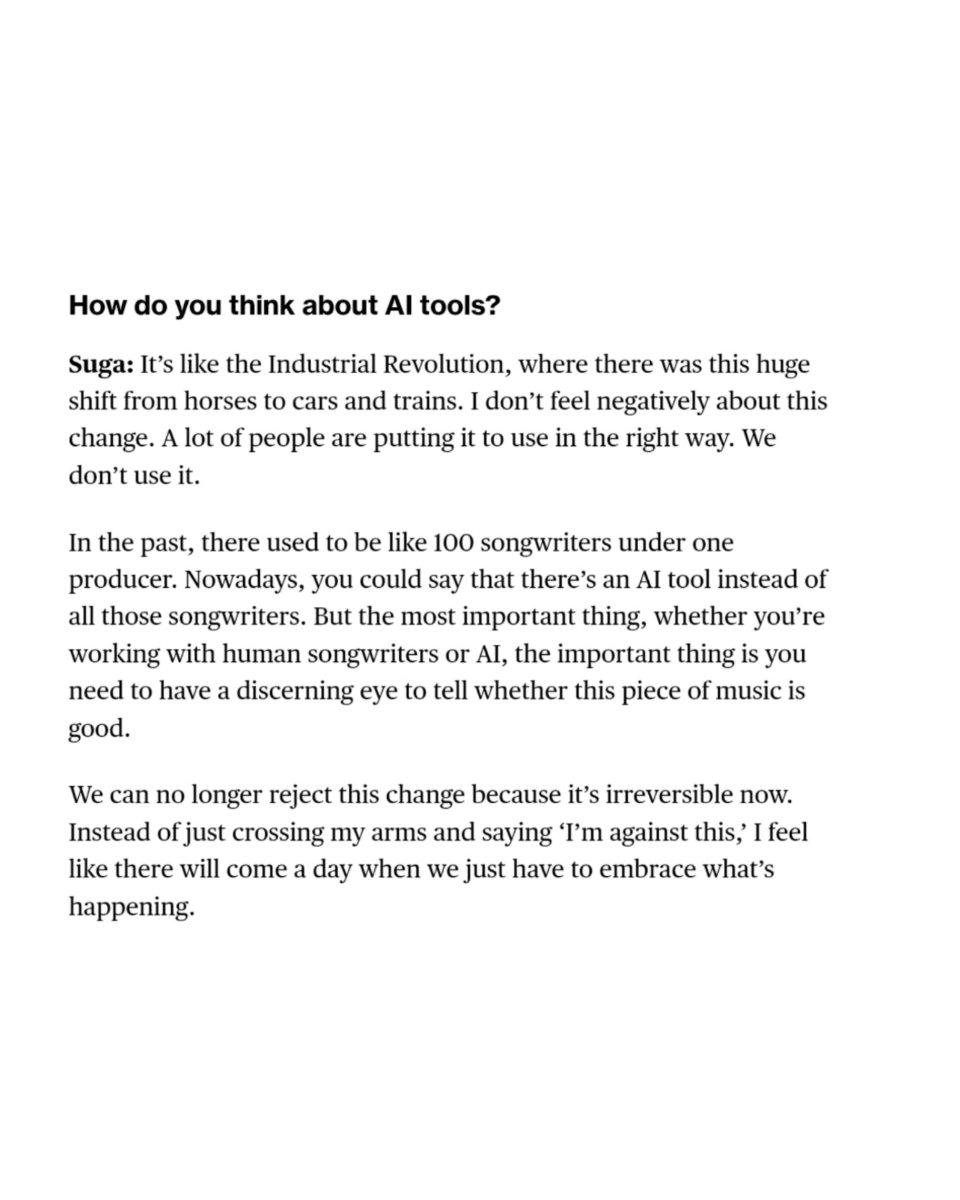 How do you think about AI tools?

🐱: «It’s like the Industrial Revolution, where there was this huge shift from horses to cars and trains. I don’t feel negatively about this change. A lot of people are putting it to use in the right way. We don’t use it.
In the past, there used