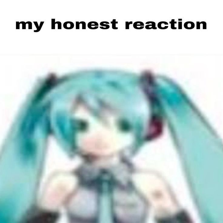 mikucontent's tweet photo. My honest reaction to information : 
#miku #vocaloid https://t.co/4waZQebJjz
