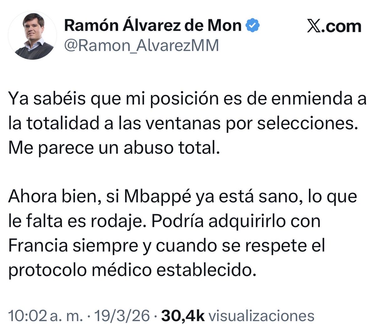 Para el amigo <a href="/Ramon_AlvarezMM/">Ramón Álvarez de Mon</a> solo es bueno ir con la selección para algunos, para otros, es un abuso 🤣🤣🤣🤣🤣🤣🤣🤣🤣🤣🤣🤣🤣🤣🤣🤣🤣🤣🤣🤣🤣🤣🤣🤣🤣🤣🤣