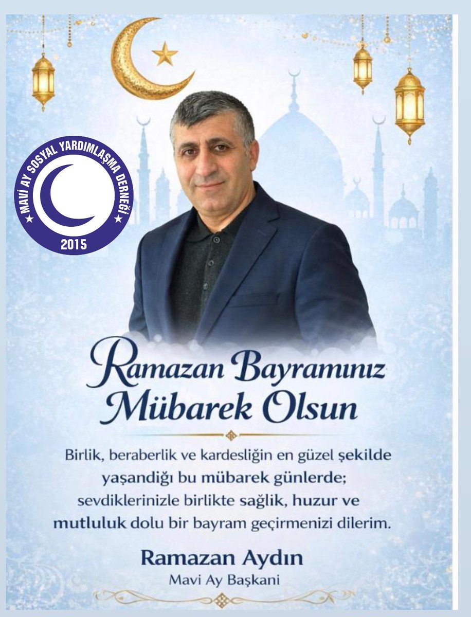 Değerli Gönüldaşlarımız Ramazan Bayramınızı Tebrik Eder Çalışma Hayatınızda Başarılar Dileriz. <a href="/Raydin33/">ramazan aydın</a>  Mavi Ay Sosyal Yardımlaşma Derneği Başkanı
