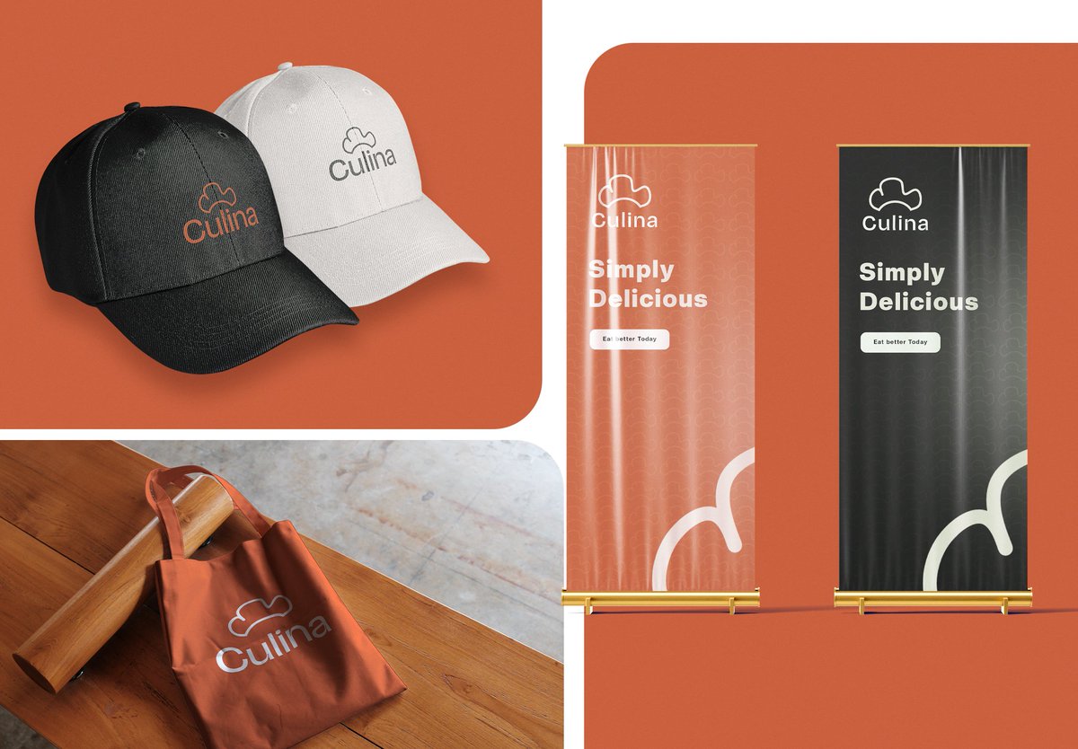 Groovy1167's tweet photo. Just created this visual identity design for Culina 

The goal was to communicate elegance, freshness and a modern food experience through clean typography, colours and a strong brand presence.

Design is not just about beauty, it’s about telling a story and creating connection. https://t.co/UonFvymyUq