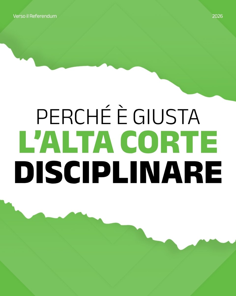 Si_Riforma's tweet photo. Perché è giusta l’#AltaCorte disciplinare? È necessario affermare un principio molto semplice: chi sbaglia paga.
Scorri il carosello per scoprire cosa cambia e perché riguarda anche te. Informati nel merito, senza farti trascinare da slogan o ricostruzioni parziali.
#SìRiforma https://t.co/yHOgBnNxJ2