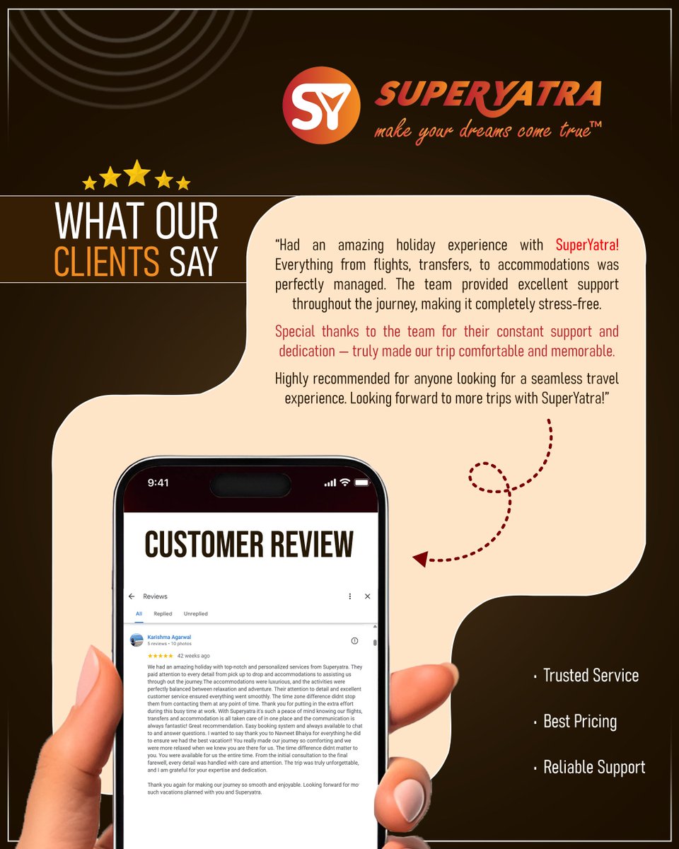 SuperYatra's tweet photo. Happy customers, unforgettable journey..
At SuperYatra, every trip is crafted with care—from planning to execution—so you can travel stress-free and create memories that last forever. 
Thank you for choosing SuperYatra—where your happiness is our biggest achievement..
#superyatra https://t.co/QfU2HB9Xjk