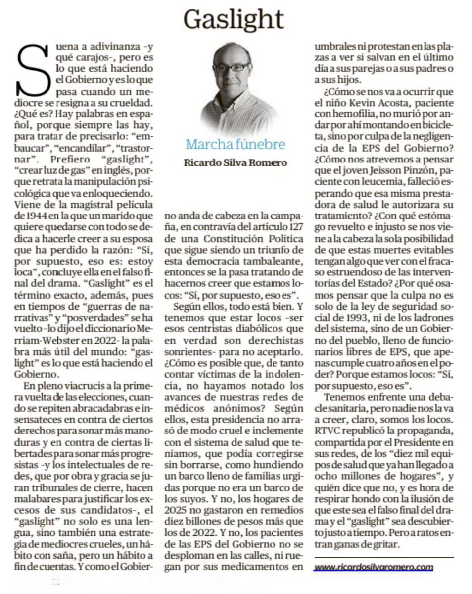 Ricardo Silva Romero tweet media