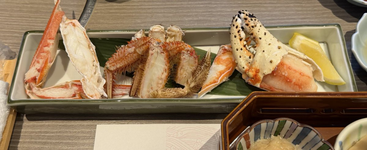 豪華カニコース食べましたー！！🦀 美味しかったーー😋 半沢さん