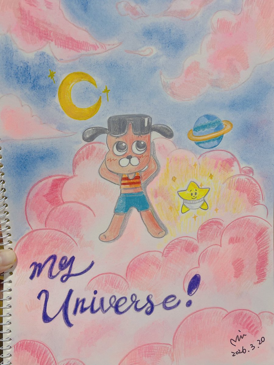 mdy310's tweet photo. Title: My universe💕🐶 https://t.co/RcDeKj22Yg